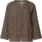 Street One Druckbluse 3/4-Tunika-Bluse mit Splitneck und Allover-Print