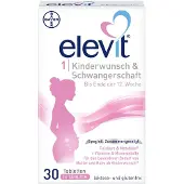 Bayer vital gmbh elevit 1 Kinderwunsch & Schwangerschaft Tabletten, 30 St. Tabletten