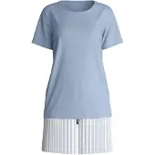 Calida Shorty "Striped Dreams" 2 weich, Pure Cotton, Kurzarm, Rundhals, Interlock-Qualität