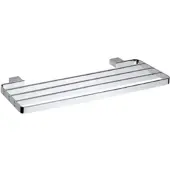 BRILLANTBAD BIA Handtuchablage Messing Chrom 500x20x205 mm für Bad & WC >> zum Bohren