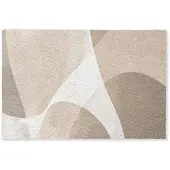 MuchoWow FUSSMATTE Glatte Oberflächen - Harmonisch - Wellenförmig Schmutzfangmatte 90x60 cm