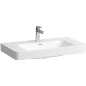 Laufen PRO X Aufsatz-Waschtisch, 3 Hahnlöcher, mit Überlauf, 850x465mm, H8168677571081, Farbe: Weiß matt