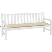 vidaXL Gartenbank-Auflage Beige 180x50x7 cm Oxford-Gewebe