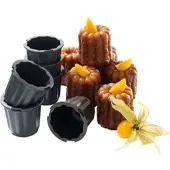Matfer Exoglass 6 geriffelte Formen, 4.5 cm (345416)