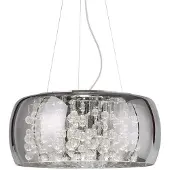 Ideal Lux Pendelleuchte Audi-80 8-flg. Rauchfarben 197654 Rund