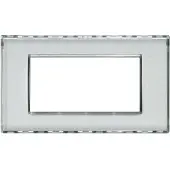Legrand LND4804KR Abdeckrahmen LIVINGLIGHT: 4 Module, Farbe: Kristall