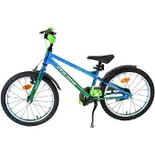 Volare Chrome Kinderfahrrad für Jungen 18 Zoll Blaugrün mit Bremsen