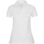 Trigema Damen Poloshirt mit Langer Knopfleiste Weiß L