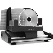 Nutrichef Allesschneider Elektrisch 200W – Brotschneidemaschine 19cm, 0–15mm Sch