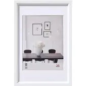 Walther design ES040W, MDF-Platten, Kunststoff, Weiß, Einzelbilderrahmen, Wand, 20 x 30 cm, Rechteckig