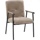 Hjh LIVING Polsterstuhl mit Armlehnen Lifea Flex Stoff Esszimmerstuhl Küchenstuhl Stuhl gepolstert