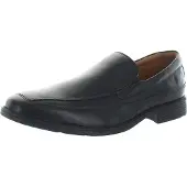 Clarks Herren Tilden Free Slipper, Schwarz Leder, 42.5 EU Weit