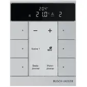 Busch-Jaeger SBS/U6.0.11-83 Raumtemperaturregler Nebenstelle mit Bedienfunktion 6-fach, Busch-Tenton 2CKA006330A0035 SBSU601183