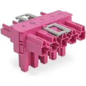Wago 770-1743/080-000 T-Verteiler,5-polig,Kod. B,pink 7701743080000 - 50 Stück