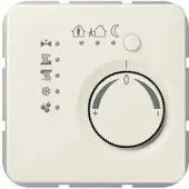 JUNG 2178TS KNX Stetigregler mit integrierter Tasterschnittstelle 4fach, Thermoplast, Serie CD, weiß (ivory) 2178 TS