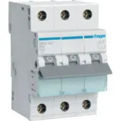 Hager MBN332 Leitungsschutzschalter 3 polig 6kA B-Charakteristik 32A 3 Module