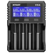 XTAR VX4 V2– Universelles Analyse Ladegerät für 1,5V; 3,6 - 3,7V Li-Ion; 3,2V LiFePO4 & 1,2V Ni-MH Akkus