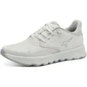 Tamaris Damen Sneaker Slipper atmungsaktives Mesh weich und flexibel 1-23700-44, Größe:36 EU, Farbe:Weiß