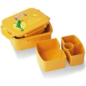 Awave Die Schule der Magischen Tiere Brotdose Snackbox, aus rPET | gelb, Caspar