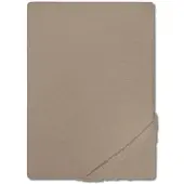 Castell Jersey Baumwoll Spannbettlaken taupe 90 x 190 - 100 x 200 cm