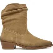 Tamaris Da.-Stiefel Veloursleder Beige