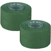 MEDENTA Tapeverband 3,8 cmx10 m grün 2x 2x1 St Bandage(s)