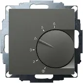 Eberle Controls Eberle 191873154302 UP-Raumregler, Anthrazit 55x55, 5-30C, AC 230V, 1Wechsler, 10A/5A UTE 1031-Anthrazit-55