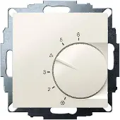 Eberle 191810224402 UP-Raumregler, RAL1013 glänzend 55x55, 5-30C, AC 24V, 1Öffner, 10 A, bei DC 24 V Schaltleistung 100 W, Temperaturabsenkung
