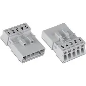 Wago 890-295/080-000 Stecker,5-polig,pink 890295080000 - 50 Stück