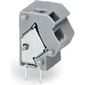 Wago 254-823 Anreihbare 2-Leiter-Leiterplattenklemme,0,75 mm2,Rastermaß 10/10,16 mm,lichtgrau 254823 - 100 Stück