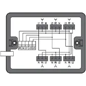 Wago 899-631/338-000 Verteilerbox,Dreh- auf Wechselstrom (400 V/230 V),Leitungseinführung,schwarz 899631338000