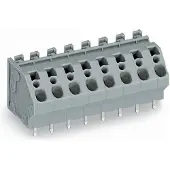 Wago 745-154/000-006 Leiterplattenklemme 4qmm RM 7,5 mm 4-polig blau