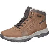 Rieker Winterboots , Herren, Gr. 41, Warmfutter, braun, Lederimitat, Textil, Schuhe Winterboots, Outdoorboots, Schnürboots mit wasserabweisender riekerTEX-Membran