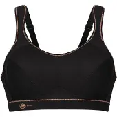 Anita Sport-BH "Sport BH extreme control", Damen, Gr. 65, Cup D, schwarz (schwarz, gold), Obermaterial: 76% Polyester PES. 19% Polyamid PA. 5% Elasthan EL., BHs Sport-BH