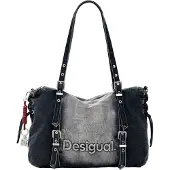 Desigual Stylische schwarze Damentasche mit vielseitigen Tragemöglichkeiten