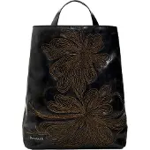 Desigual Trendiger Damenrucksack braun mit Stickerei und praktischen Fächern