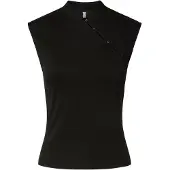 Pieces Pcjasmin Knopfdetail Oberteil | Schwarz | L