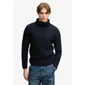 Superdry Jacob Cable Roll Neck Jumper Pullover