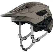ABUS MTB-Helm CliffHanger - Fahrradhelm für anspruchsvolle Trails - mit großen Lüftungsöffnungen & TriVider Riemensystem - für Damen und Herren - Grau, Größe M