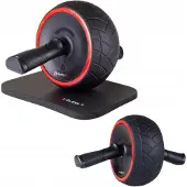 HMS WA14 Bauchroller mit Rückholfeder breites Trainingsrad Matte