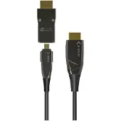 Techly EFB ICOC-HDMI-HY2D-100 Micro HDMI 4K 60Hz AOC LWL Kabel 100m, ICOCHDMIHY2D100