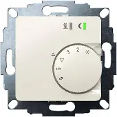 Eberle 547895523402 UP-Raumregler, RAL1013 glänzend 50x50, 5-30C, AC 24V, Triac-Ausgang, Schaltbar 5 Stellantriebe a 3W, Change-Over-Eingang, TA