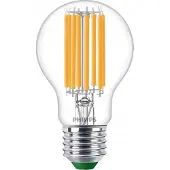 Philips Filament-Lampe, transparent, 100W A60 E27, 7,3 W, 100 W, E27, 1535 lm, 50000 h, Warmweiß
