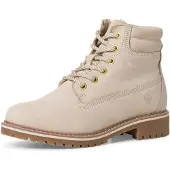 Tamaris Damen Schnürstiefel gefüttert Leder Blockabsatz Winter; ANTELOPE/braun;