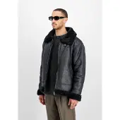 Alpha industries Lederimitatjacke "B-3 Faux Leather" Kunstfaser, regular fit