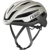 ABUS Rennradhelm StormChaser ACE - leichter Fahrradhelm für Radrennen, Gravelbike-Touren und Cyclocross - für Damen und Herren - Größe L, lunar silver