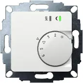 Eberle 547895553602 UP-Raumregler, RAL9016 glänzend 50x50, 5-30C, AC 230V, Triac-Ausgang, Schaltbar 5 Stellantriebe a 3W, Change-Over-Eingang, TA