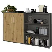 Mid.You AKTENSCHRANK OFFICE EDITION-SW SET 1 NIEDR.