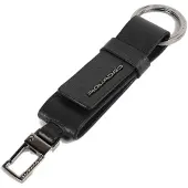 Piquadro Schlüsselanhänger Modus Special Keychain With Carabiner Nero