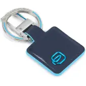 Piquadro Schlüsselanhänger Blue Square Keychain With Carabiner Blu Notte